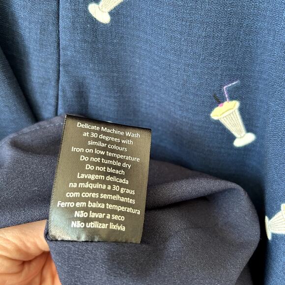 ModCloth Sugarhill Boutique Milkshake Midi Dress Size 8 Pinup Rockabilly Novelty - Picture 7 of 7